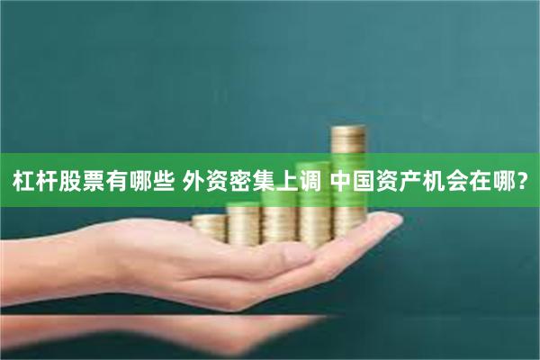 杠杆股票有哪些 外资密集上调 中国资产机会在哪？